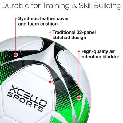 Xcello Sports Soccer Balls, Size 4, Assorted Graphics with Pump, Pack of 2