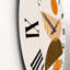 Abstrait abstrait soleil et lune dans les tons de terre I - horloge murale moderne-60328475