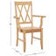 Yelena Double X-Back Arm Chair