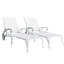 Chaise longue en aluminium coulé brun 1Pcs-1503813565