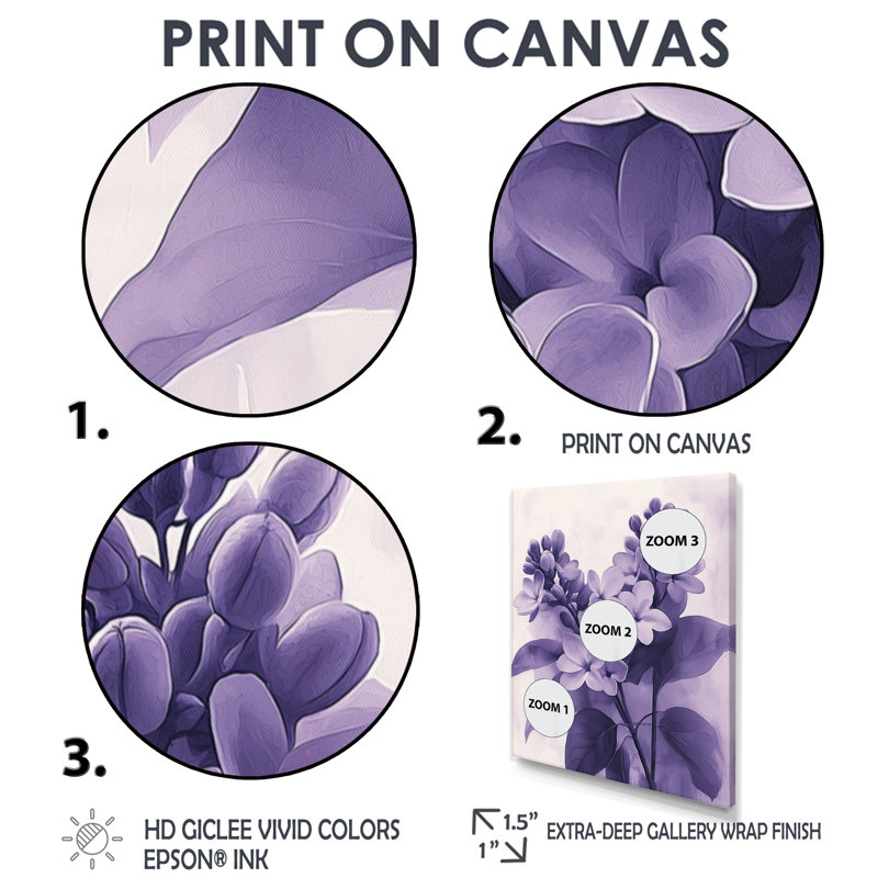 Britany - Floral Wall Art Prints, Noir, noir, noir, noir, H 20 po x l 12 po, Reproduction encadrée sans passe-partout