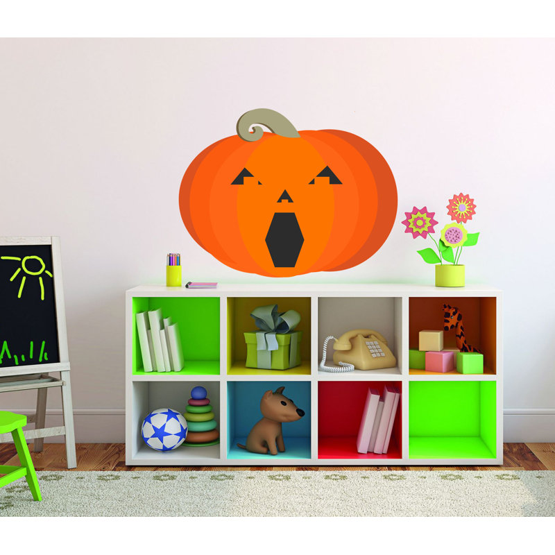 Adhésif décoratif citrouille, H 22 po x l 26 po