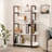 Multifuction Bookcase with Solid Wood Frame,Mix Color Plant Standing for Home Decro -1683155271