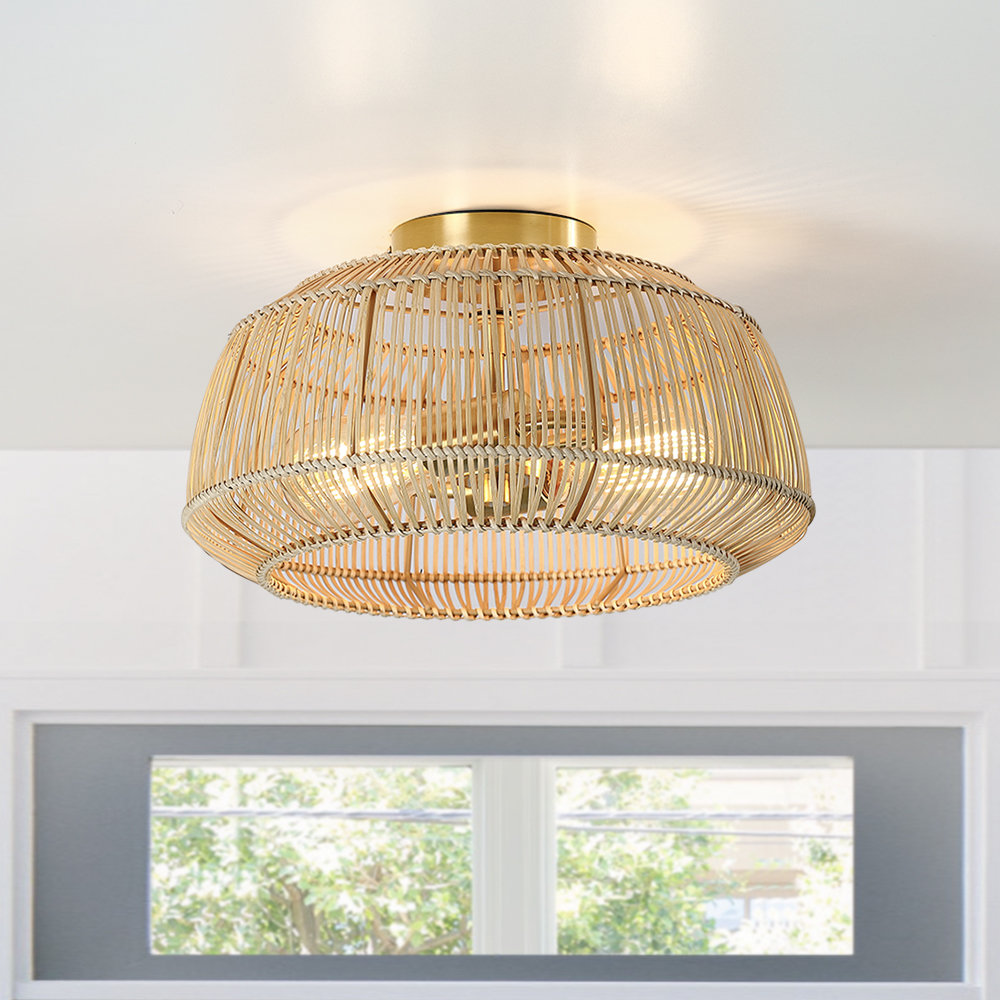 Bay Isle Home™ Tamil 2-Light Semi Flush Mount & Reviews | Wayfair