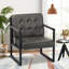 Geraldina Faux Leather Armchair-1677772167