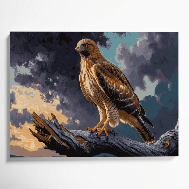 Art mural sur toile mauve, Birds Cooper, H 8 po x l 10 po