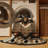 Washable Moose Southwestern Area Rug-1538915809