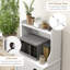 Buffet en blanc - pour un espace de rangement élégant pour la maison avec trou de câble et espace