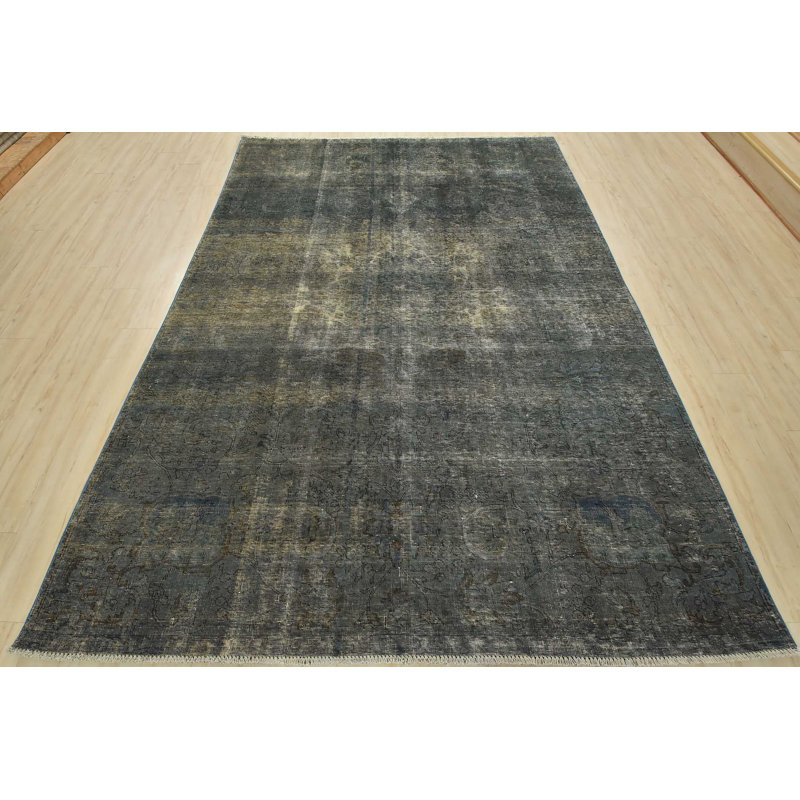 Tapis bleu unique de 7 pi 5 po x 10 pi 3 po