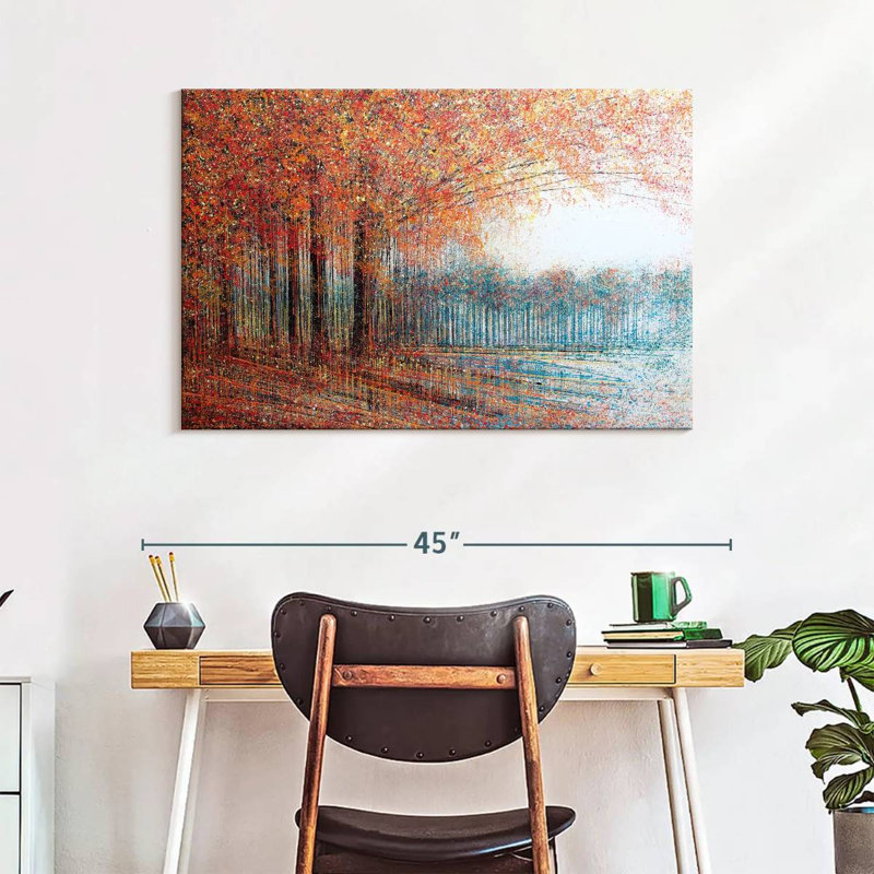 Avery les arbres rouges, H 26 po x l 39 po