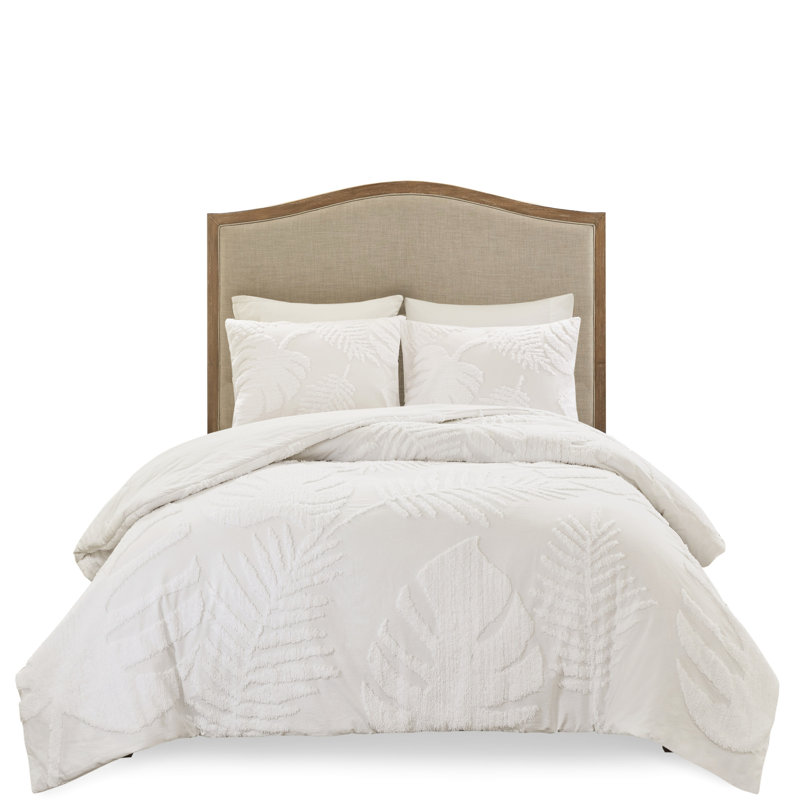 Housse de couette en chenille de coton très grand / très grand - style bord de mer tropical 100% style bord de mer