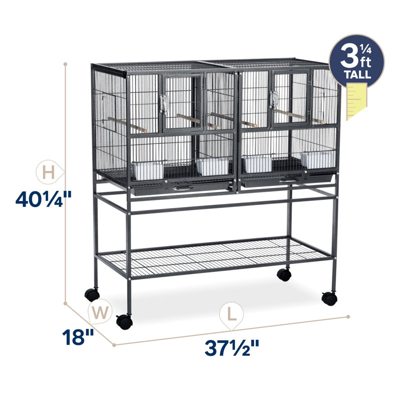Système de cage de reproduction , H 40,25 po x l 18 po x P 37,5 po