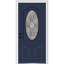 Petite porte d'entrée ovale de luxe en fibre de verre pré-suspendue 2 panneaux Grace Grace-2033027625-2033027666