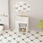 Meuble-lavabo à tablettes ouvertes avec lavabo en céramique-653505196