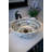 Eden Bath 16.375'' Black Ceramic Circular Bathroom Sink