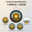 Panneau de vitrail paysage 7,8 "H Sunrise-2050958231