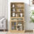 61.5'' Kitchen Pantry with Drawer and Storage Cabinet