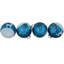 Ornement boule de verre bleu