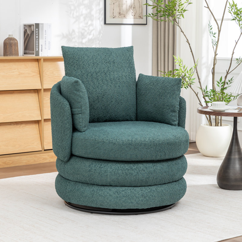 Castanedo Swivel Chair, Green