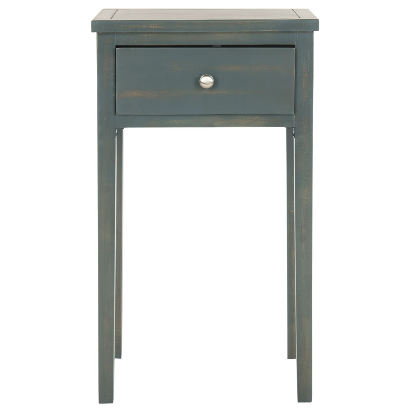 Table de chevet Abel Fazin, Bleu sarcelle foncé