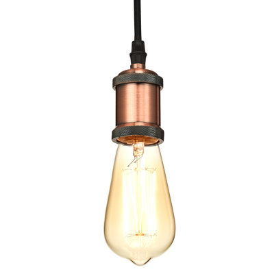Luminaire suspendu à une ampoule avec accents corde 1 lumières Norbert