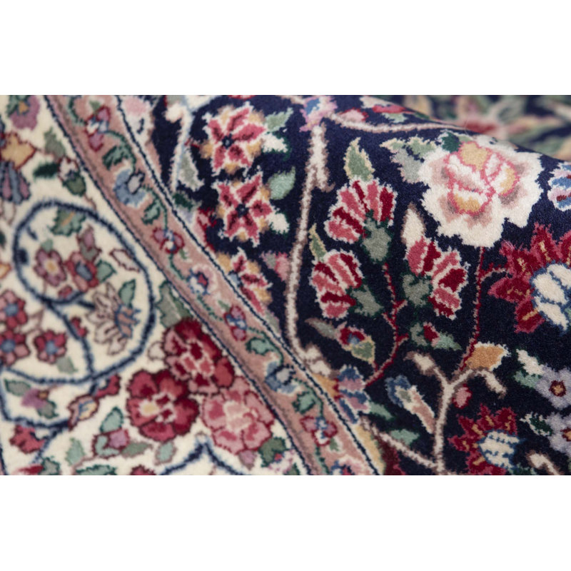 Hand-Knotted High-Quality Navy Area Rug