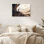 «Silhouette Traveller on Swirling Earth Tones Landscape», art mural-133555595