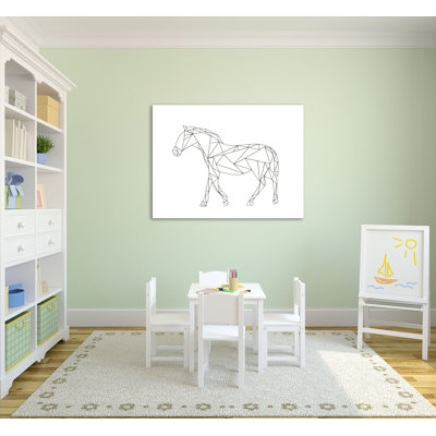 «Poly Horse» par Pam Varacek - reproduction d'art sur toile tendue