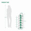 Vertical Shoe Rack, Shoe Shelves, Wood Shoe Organizer for Closet, Entryway, Shoe Tower for Small Spaces, Free Standing, Adjustable, with 2 Hooks, 6 Tier-1293105413