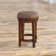 Hornbeck Swivel Upholstered Counter Stool with Solid Wood Frame