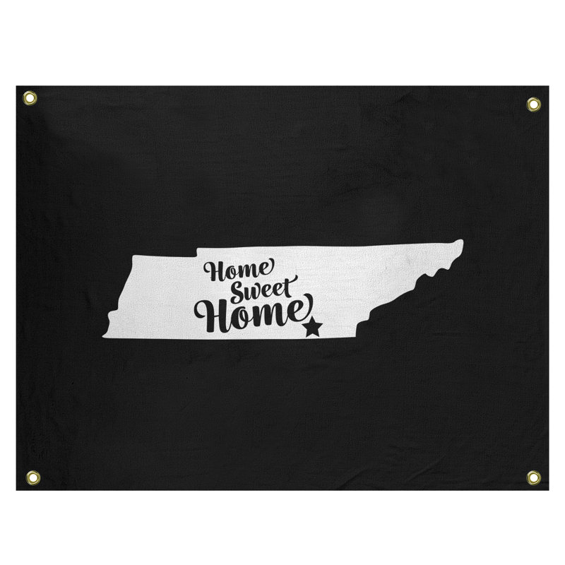 Tapisserie murale chattanooga doux pour la maison, H 59 po x l 80 po, Noir