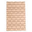 Tapis beige / gris en laine tissé à plat à la main à motif géométrique Zayn