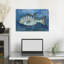 «Blue Striped», art mural tropical-642763158