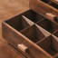 Organisateur de bureau en bois noyer noir avec 5 tiroirs, rangement pour fournitures de bureau, bijoux, cosmétiques -1370034431