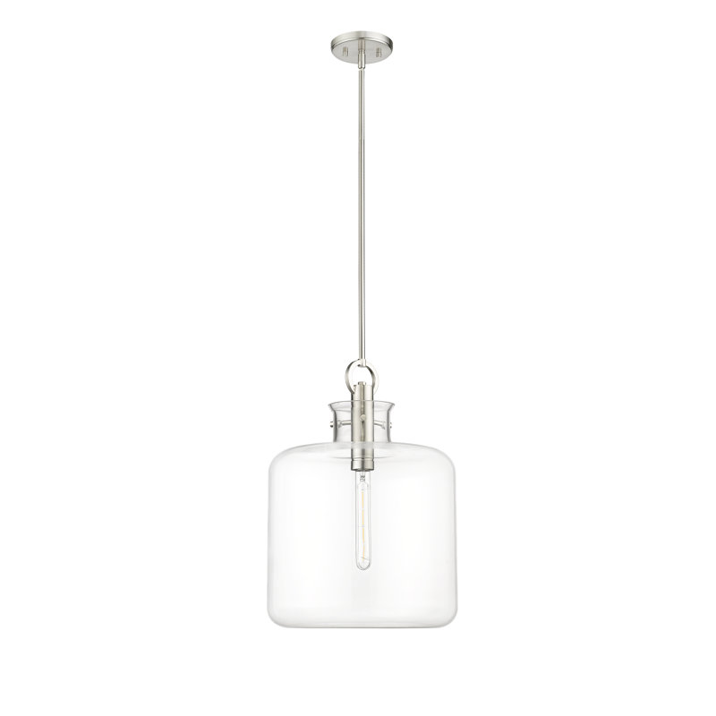 Levyn 1 - Light Jar Pendant, Brushed Nickel