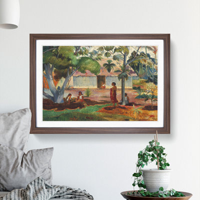The Large Tree by Paul Gauguin - Picture Frame Painting