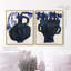 Indigo Vases Set Set by Oliver Gal-1663936921-1826241405