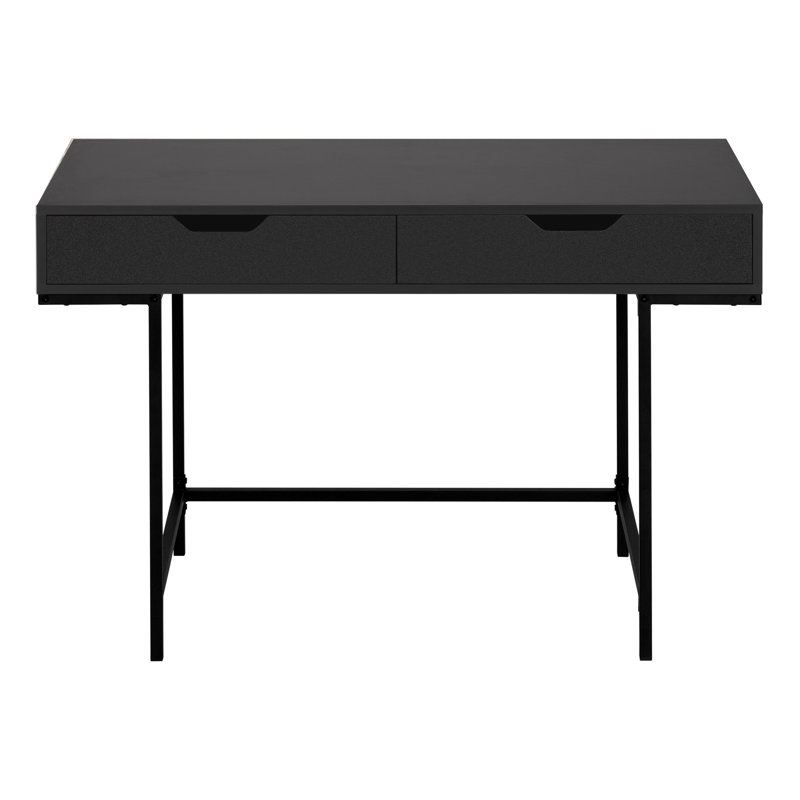 Bureau d'ordinateur, bureau personnel, ordinateur portable, tiroirs de rangement, L 48 po, travail, stratifié, métal, moderne