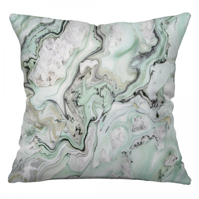 Cotton Blend Reversible Throw Pillow