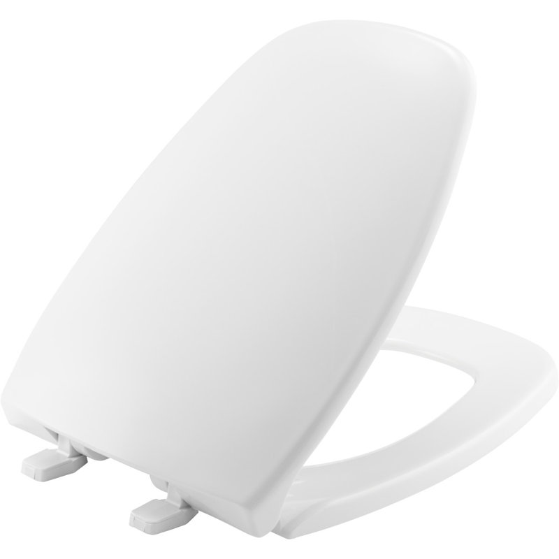 Siège de toilette allongé en plastique Eljer, Blanc