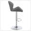 Tabouret de bar réglable chromé et gris (ensemble de 2) avec mécanisme hydraulique pour intérieurs modernes-684438373