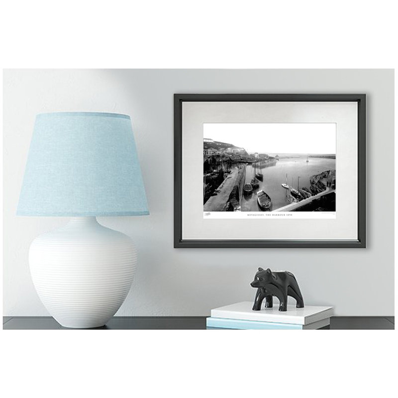 Mevagissey, The Harbour 1890 - Single Picture Frame Print, 40cm H x 50cm W x 2.3cm D