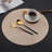 Mariaella Vinyl Geometric Round Placemat-399924433