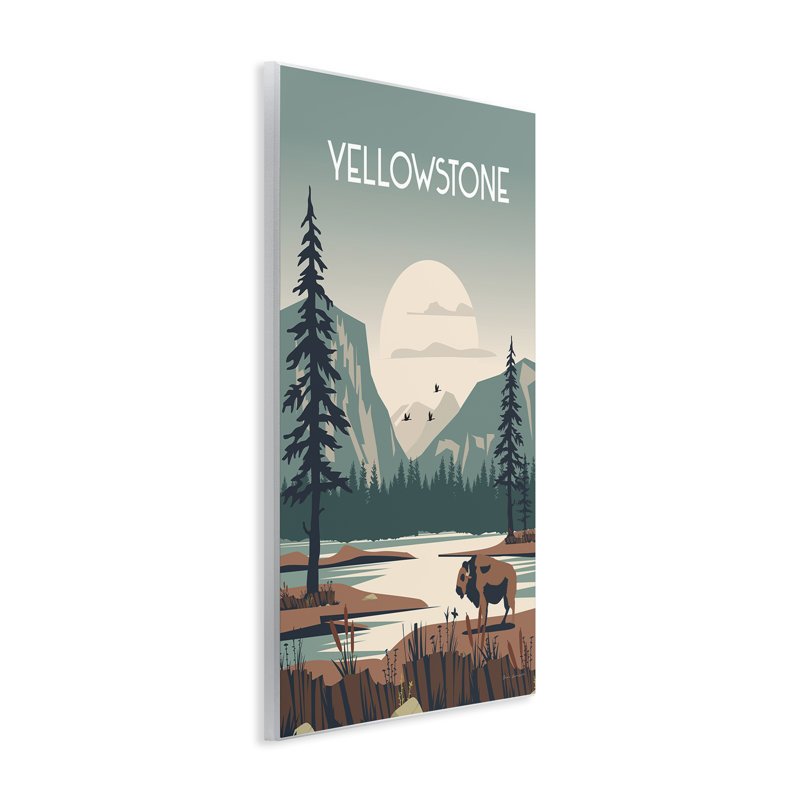 «Yellowstone Landmark View» par Omar Escalante, H 15 po x l 10 po