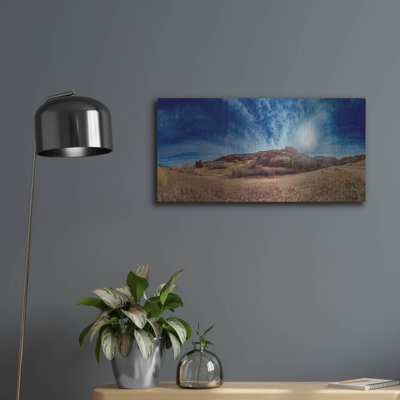 Art mural en métal Lark Manor ™ «Red Rocks, Colorado» par Epic Portfolio