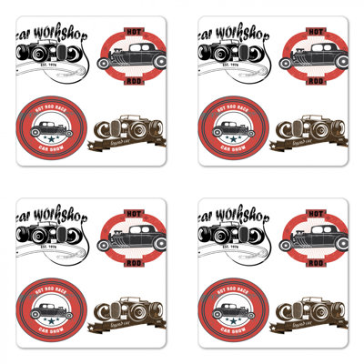 Square 4 Piece Coaster Set