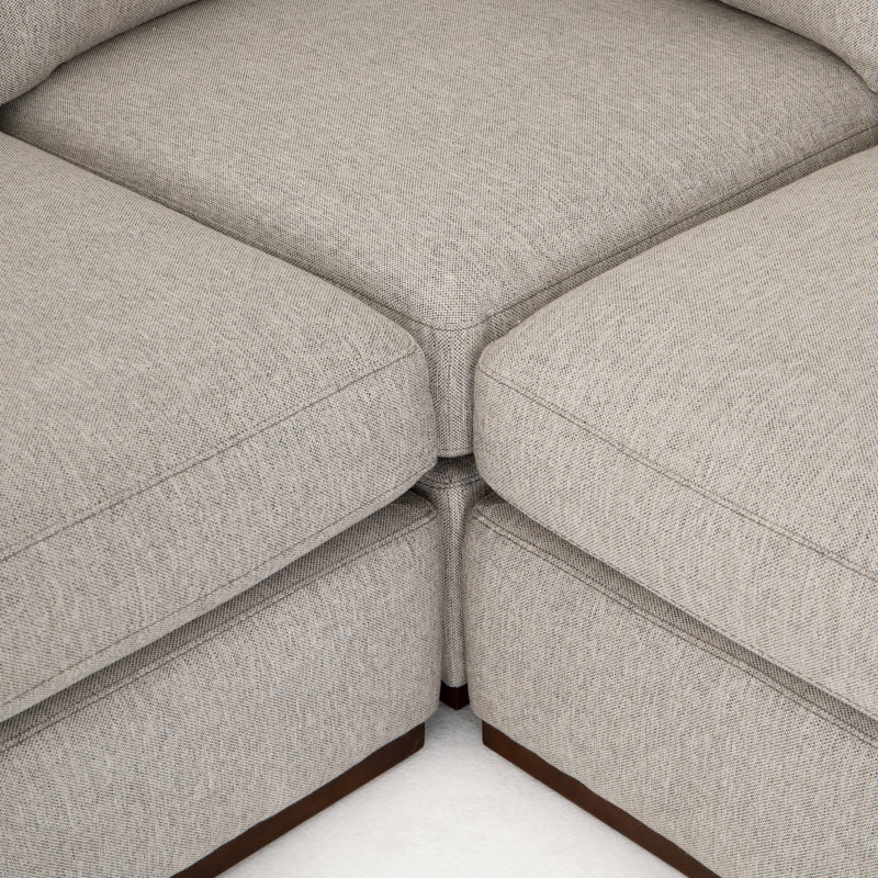 Colt Sectional, Aldred Silver-Aged Sienna