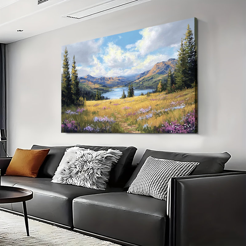 Alpine Mountain Lake, 28x40in