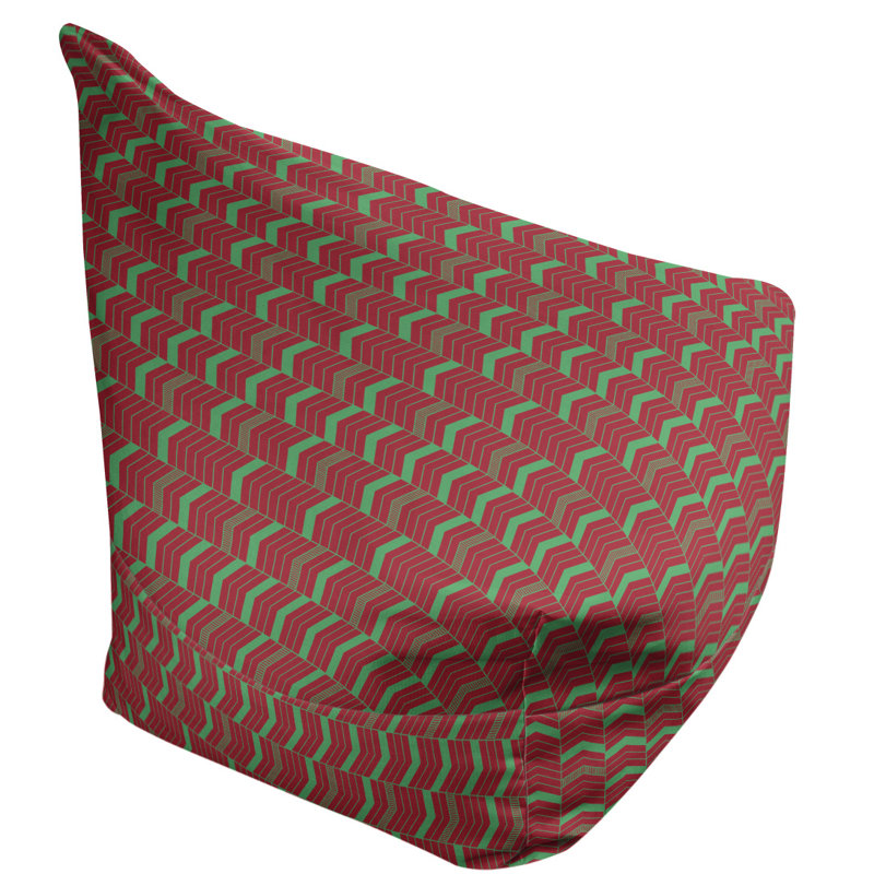 Fauteuil à billes standard &, Vert / Rouge / Blanc, H 29 po x l 38 po x P 42 po
