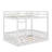Full Over Full Wood Bunk Bed With Ladder-1367410319